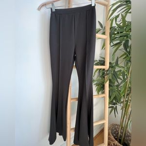 Black flare pants